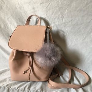 Tan mini backpack